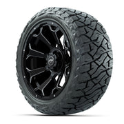 GTW Raven Matte Black 15 in Wheels with 23x10.00-R15 Maverick All-Terrain Tires – Full Set