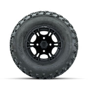 GTW Spyder Matte Black 10 in Wheels with 20x10.00-10 Rogue All Terrain Tires – Full Set