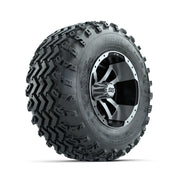 GTW Storm Trooper Machined/Black 10 in Wheels with 20x10.00-10 Rogue All Terrain Tires – Full Set