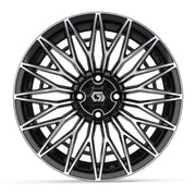 Blur 16 inch GTW golf cart wheel - Black / Machined