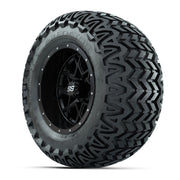 GTW® Vortex 2 Matte Black 12 in Wheels with 23X10.5-12 Predator All-Terrain Tires – Full Set