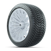 GTW Blur Gloss White 16 in Wheels with 225/40-R16 Mamba Street Tires – Full Set