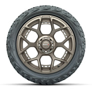 GTW MadJax® Flow Form Evolution Matte Bronze 15 in Wheels with 23x10.00-R15 Maverick All-Terrain Tires – Full Set