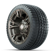 GTW® Vandal Bronze/Machined 12 in Wheels with 205/30-12 Fusion Street Tires – Full Set
