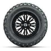 GTW Viper Gloss Black 14 in Wheels with 23X10-R14 Rogue All-Terrain Tires – Full Set