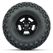 GTW Godfather Black 10 in Wheels with 22x11-10 Predator All-Terrain Tires – Full Set
