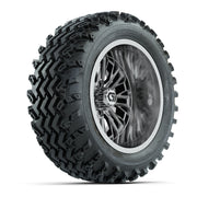 GTW Viper Chrome 14 in Wheels with 23X10-R14 Rogue All-Terrain Tires – Full Set