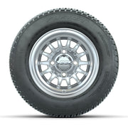 Set of 4 GTW Medusa Silver and Machined Wheels with Fusion Street Tires - 10 Inch