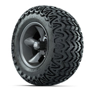 GTW® Godfather Matte Gray 12 in Wheels with 23X10.5-12 Predator All-Terrain Tires – Full Set