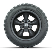 GTW® Godfather Matte Gray 12 in Wheels with 20X10-12 Nomad Steel Belt Radial All-Terrain Tires – Full Set