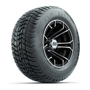 GTW Spyder Machined/Black 10 in Wheels with 205/50-10 Mamba Street Tires – Full Set