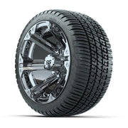 GTW Specter Chrome 12 in Wheels with 18in Fusion Street Tires – Set of 4