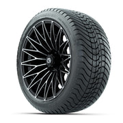 GTW Blur Black/Machined 16 in Wheels with 225/40-R16 Mamba Street Tires – Full Set