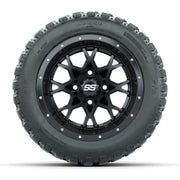 Set of (4) 12 in GTW Vortex Wheels with 20x10-R12 GTW Nomad All-Terrain Tires