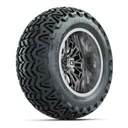 GTW Viper Chrome 14 in Wheels with 23X10-14 Predator All-Terrain Tires – Full Set
