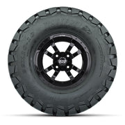 GTW Storm Trooper Black Wheels with 22in Timberwolf Mud Tires - 10 Inch