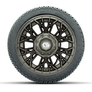 GTW® Stellar Matte Bronze 12 in Wheels with 205/30-12 Fusion Street Tires – Full Set