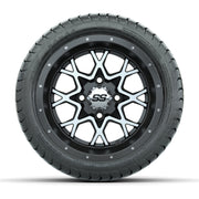 Set of (4) 12 in GTW Vortex Wheels with 215/35-12 GTW Mamba Street Tires
