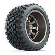 GTW Assault Matte Bronze 14 in Wheels with 23X10-R14 Nomad Steel Belt Radial All-Terrain Tires – Full Set