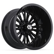 Viper Ultra-Wide 14 inch GTW golf cart wheel - Glossy Black