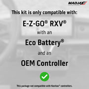 MadJax® Kinect™ Display Screen Kit for A/C motor EZGO RXV wi
