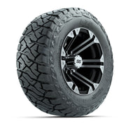 GTW Specter Black/Machined 12 in Wheels with 23x10.00-R12 Maverick All-Terrain Tires – Full Set