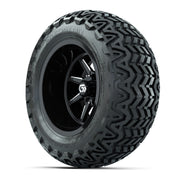 GTW Reaper Black/Machined 14 in Wheels with 23X10-14 Predator All-Terrain Tires – Full Set