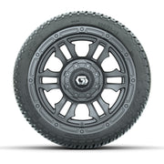 GTW® Shogun Gunmetal 12 in Wheels with 205/30-12 Fusion Street Tires – Full Set