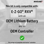MadJax® Kinect™ Display Screen Kit for A/C motor EZGO RXV EL