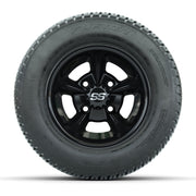 GTW Godfather Black 10 in Wheels with 205/50-10 Fusion Street Tires – Full Set