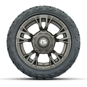 GTW Vandal Satin Bronze/Machined 12 in Wheels with 215/40-R12 Maverick Low-Profile All-Terrain Tires – Full Set