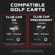 Club Car 48V Golf Cart Charger - Precedent & DS - 48V 15A Lithium, LiFePO4, Lead Acid, AGM