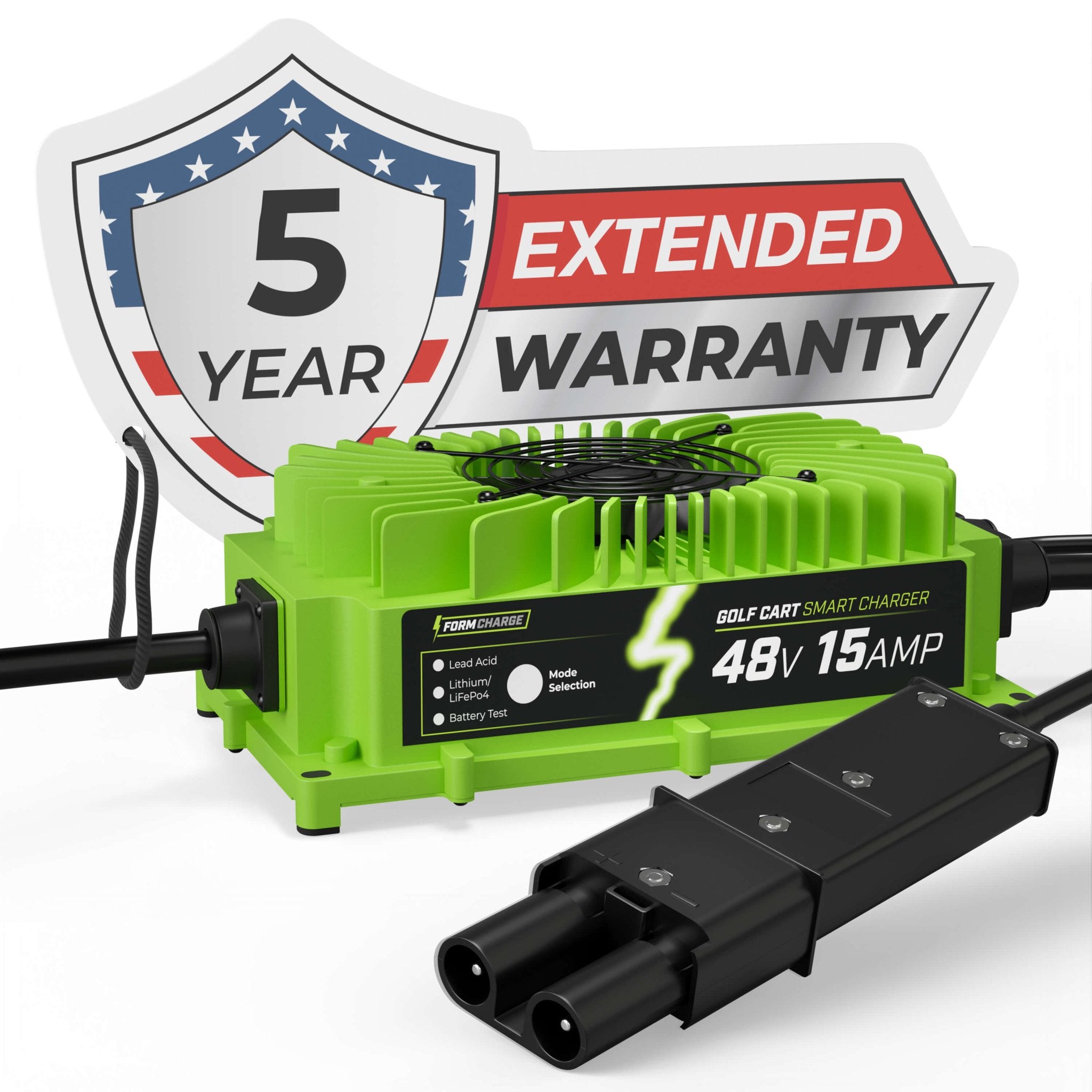 YAMAHA 48 Volt Golf Cart Battery Charger for G19, G22 - 48V - Lithium, LiFePO4, Lead Acid - Elite Version