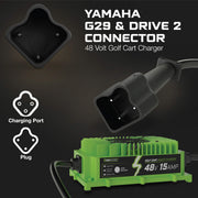 YAMAHA 48 Volt Golf Cart Battery Charger for G29 Drive & Drive 2 - 48V Lithium, LiFePO4, Lead Acid - ELITE VERSION