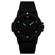 Leatherback SEA Turtle, 39 mm, Outdoor Watch, Blackout
