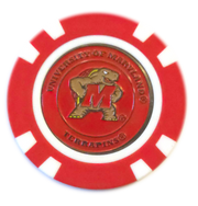 Officially Licensed Maryland Terrapins Poker Chip Ball Marker