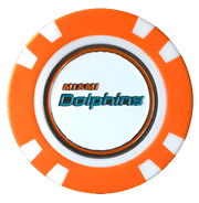 Officially Licensed Miami Dolphins Poker Chip Ball Marker