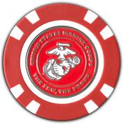 Officially Licensed U.S. Marines Poker Chip Ball Marker