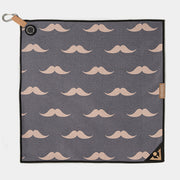 Urban Gent | Mustache Patterned Magnetic Golf Towel