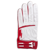 THE BYRD GOLF GLOVE - White/Red